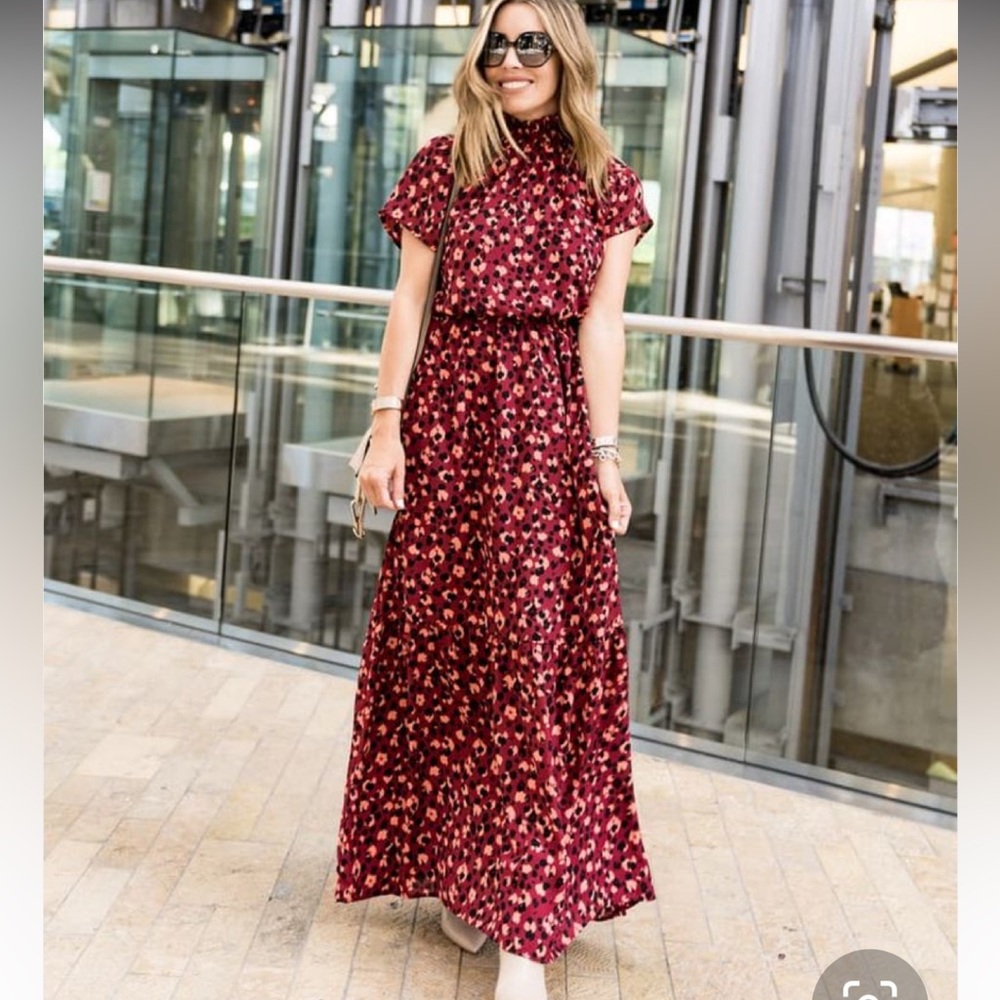 Gibson x City Safari Smocked Maxi Dress